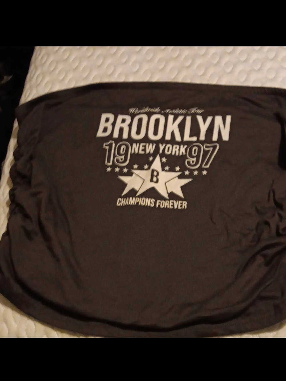 Brooklyn 1997 Graphic Tee - Black with White Print